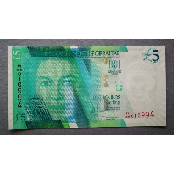 Gibraltár 5 Pounds 2020 UNC