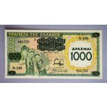 Greece 1000 Drahma 1939 XF-