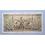 Greece 5000 Drahma 1942 F rarer color variant