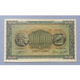 Greece 100000 Drachmai 1944 aUNC