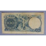 Greece 100 Drachmai 1944 F