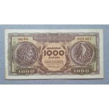 Greece 1000 Drahma 1953 VF