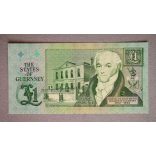 Guernsey 1 Pounds 1991 aUNC