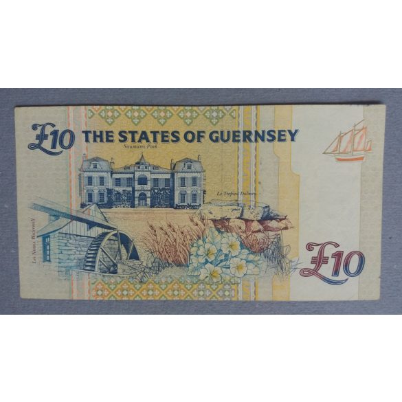 Guernsey 10 Pounds 2003 VF