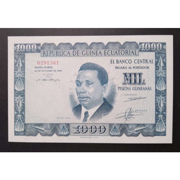 Equatorial Guinea 1000 Pesetas Guineanas 1969 aUnc