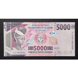 Guinea 5000 Francs 2015 Unc