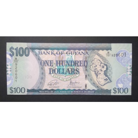 Guyana 100 Dollars 2022 UNC