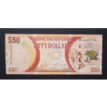 Guyana 50 Dollars 2016 UNC 