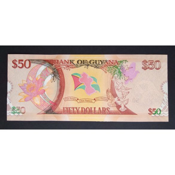 Guyana 50 Dollars 2016 UNC 