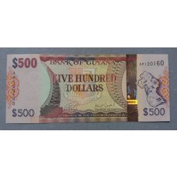 Guyana 500 Dollars 2018 UNC