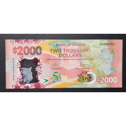 Guyana 2000 Dollars 2022 UNC