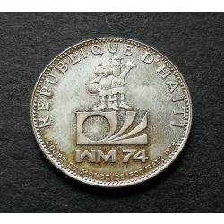 Haiti 25 Gourdes 1973 ezüst UNC, emlékérme