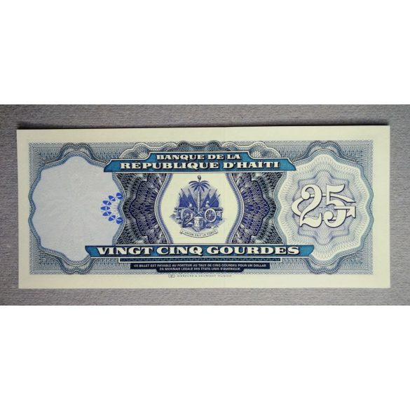 Haiti 25 Gourdes 1988 UNC