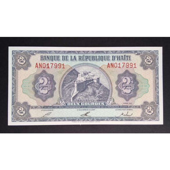 Haiti 2 Gourdes 1992 UNC 