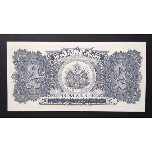 Haiti 2 Gourdes 1992 UNC 