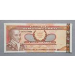 Haiti 20 Gourdes 2001 UNC