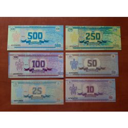   Haiti Tortuga 10-500 Escalins banknote SET 2014 private issue