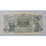 Netherlands Indies 10 Gulden 1934 F+