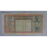 Netherlands Indies 10 Gulden 1934 F+