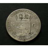 Hollandia 1/2 Gulden 1848 4,8 g ezüst