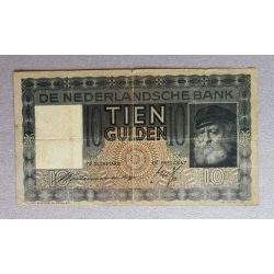 Hollandia 10 Gulden 1939 F-