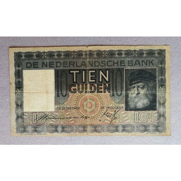 Hollandia 10 Gulden 1939 F-