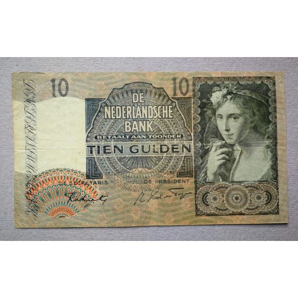 Hollandia 10 Gulden 1941 F+