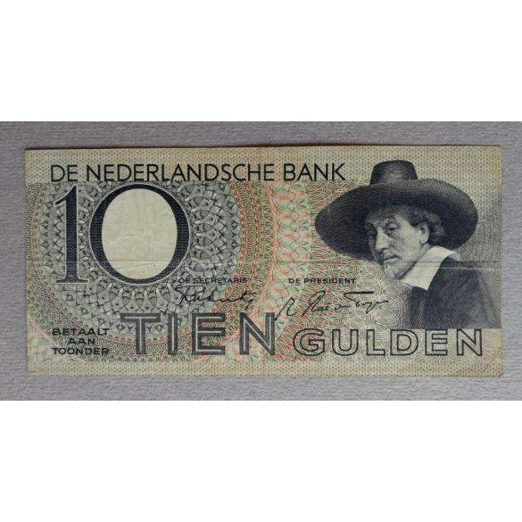 Netherlands 10 Gulden 1943 F