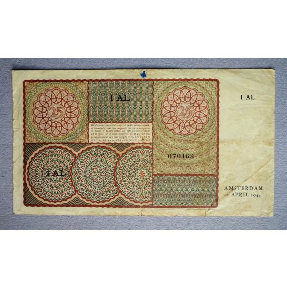 Hollandia 25 Gulden 1944 F