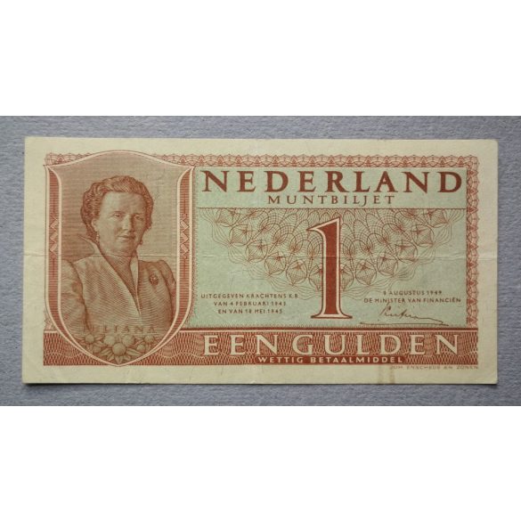 Hollandia 1 Gulden 1949 F+