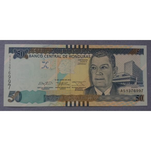 Honduras 50 Lempiras 2014 UNC