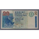 Hong Kong 20 Dollars 2003 SCB UNC