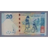 Hong Kong 20 Dollars 2010 HSBC UNC