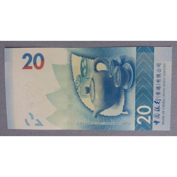 Hong Kong 20 Dollars 2018/20 BC UNC