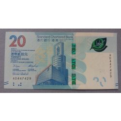 Hong Kong 20 Dollars 2018/20 SCB UNC