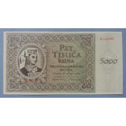 Croatia 5000 Kuna 1943 XF P14