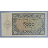 Croatia 5000 Kuna 1943 XF P14