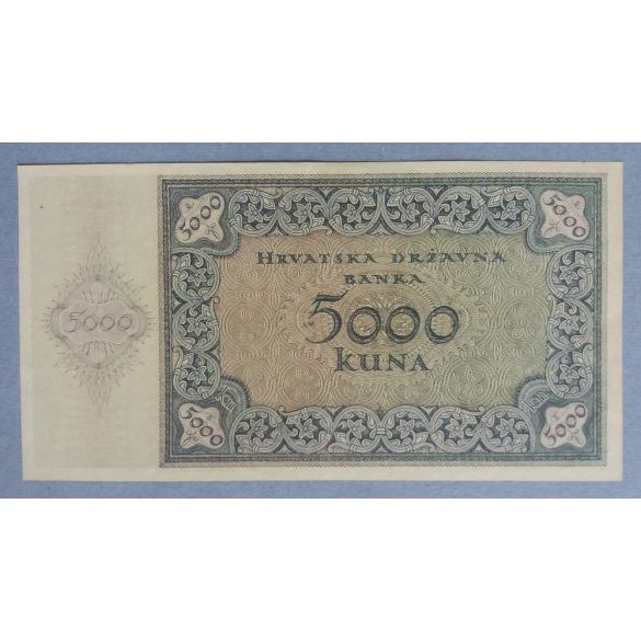 Croatia 5000 Kuna 1943 XF P14