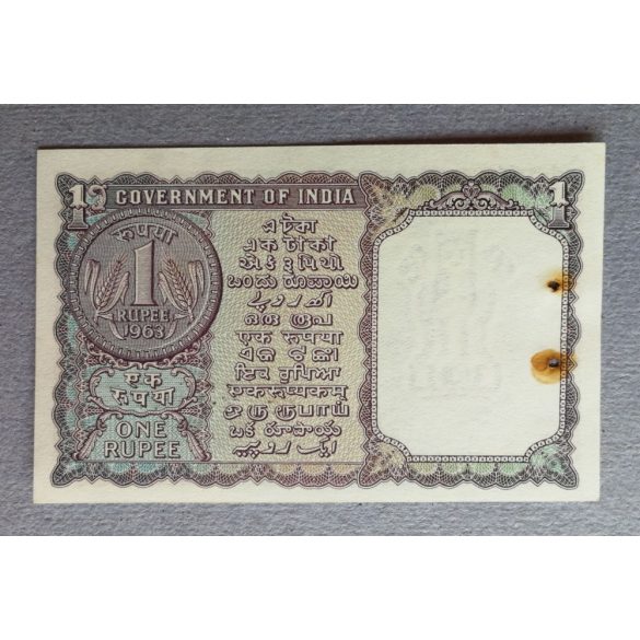 India 1 Rupee 1963 Aunc