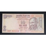 India 10 Rupees 2002 Unc