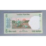 India 5 Rupees 2010 Unc