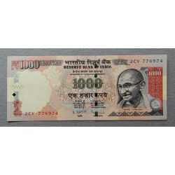 India 1000 Rupees 2013 aUnc