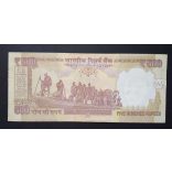 India 500 Rupees 2015 Aunc