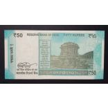 India 50 Rupees 2017 Unc 
