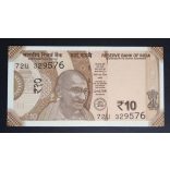 India 10 Rupees 2018 Unc 