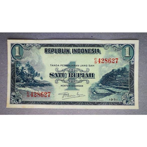 Indonézia 1 Rupiah 1951 Unc-