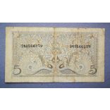 Indonezia 5 Rupiah 1952 F