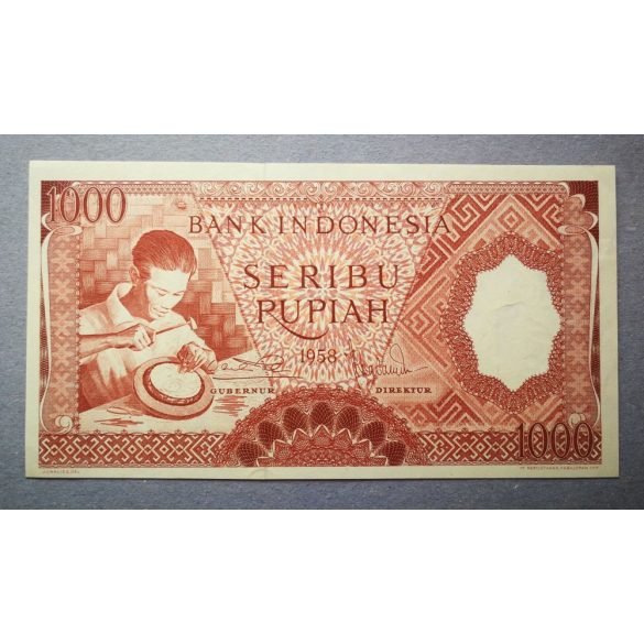 Indonesia 1000 Rupiah 1958 Unc-