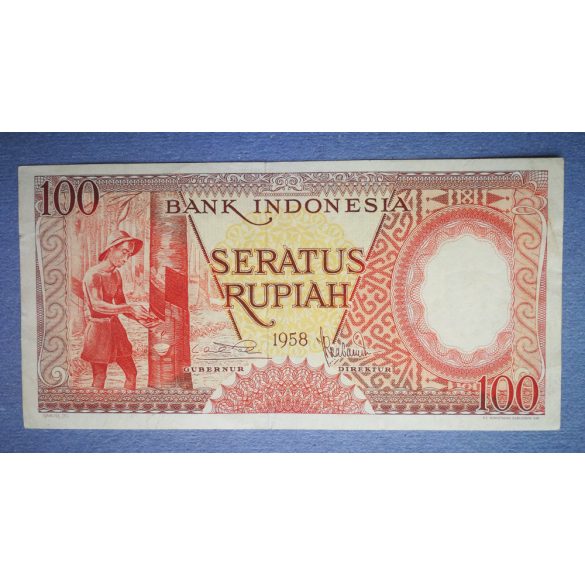 Indonézia 100 Rupiah 1958 XF