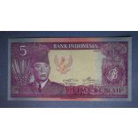 Indonezia 5 Rupiah 1960 F+
